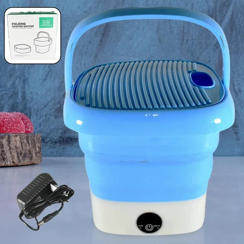 Foldable Mini Portable Washing Machine with Dryer - zaynabmart.pk