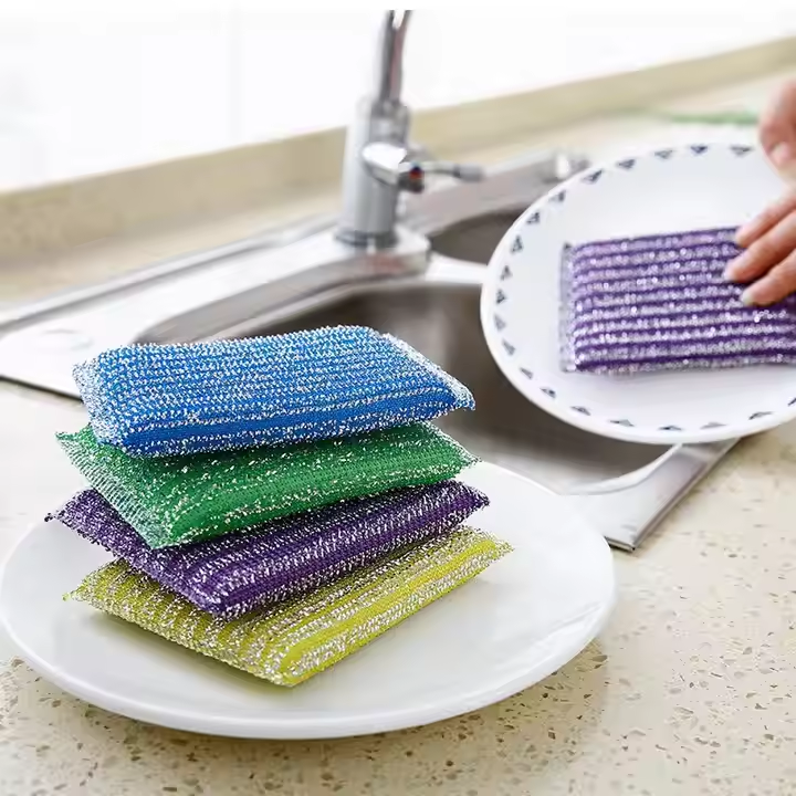 4Pcs Colorful Cleaning Sponge Zaynab Mart