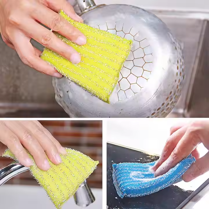 4Pcs Colorful Cleaning Sponge Zaynab Mart