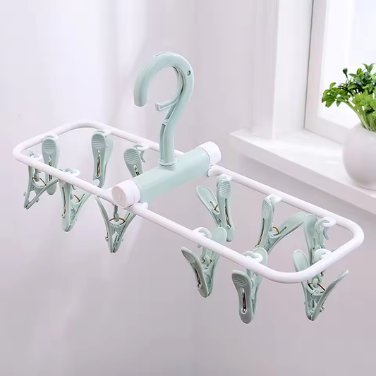 12 Clip Cloth Drying Hanger Zaynab Mart