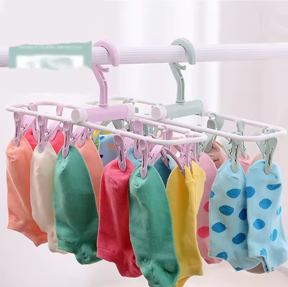 12 Clip Cloth Drying Hanger Zaynab Mart