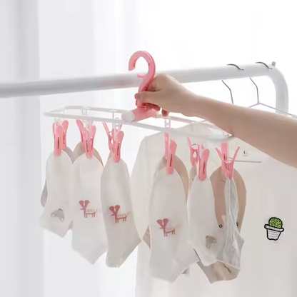 12 Clip Cloth Drying Hanger Zaynab Mart