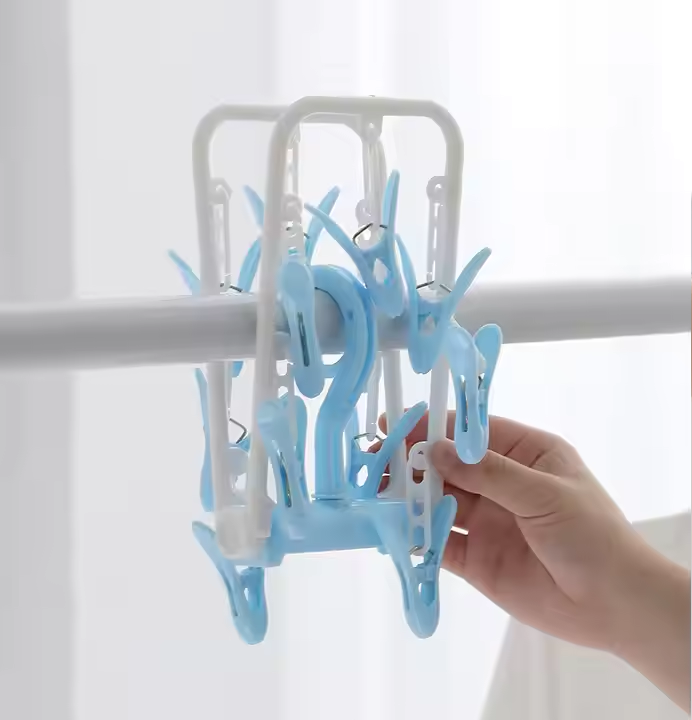 12 Clip Cloth Drying Hanger Zaynab Mart