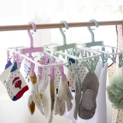 12 Clip Cloth Drying Hanger Zaynab Mart